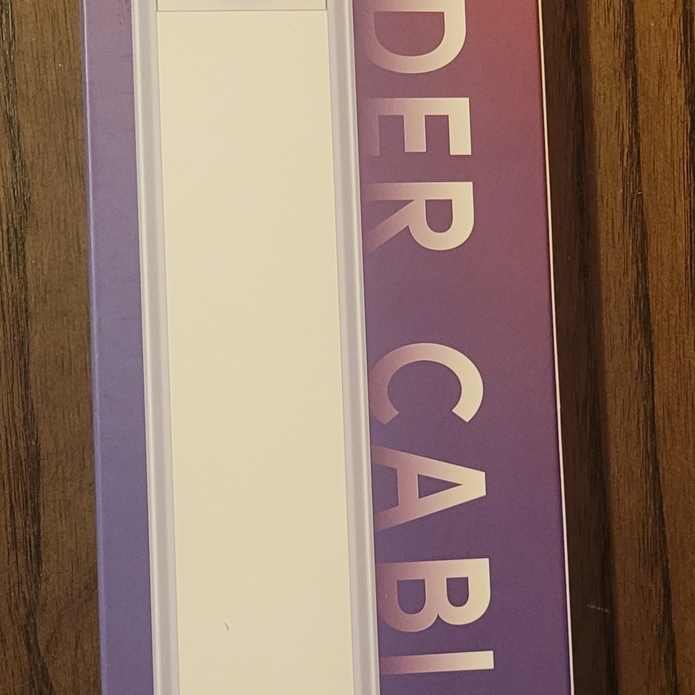 Purple and White Under Cabinet Light